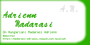 adrienn madarasi business card